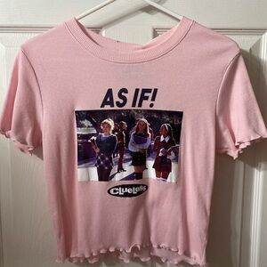 Clueless Graphic cropped tee